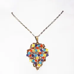 Pendant 65cm - Xochitl Grapes-Bronze Chain - Pendant 65cm - Laiton bronze